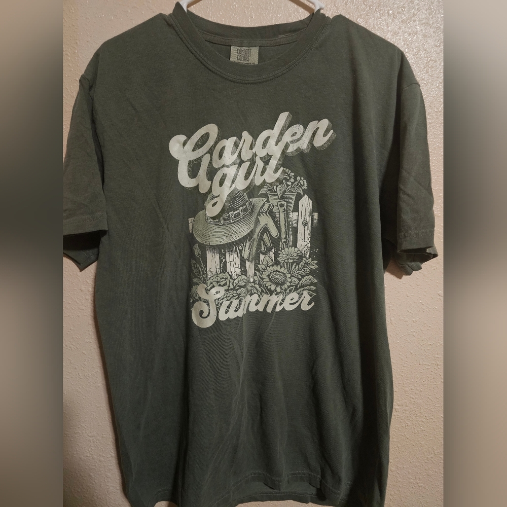 Comfort Colors Garden Girl TShirt Size L